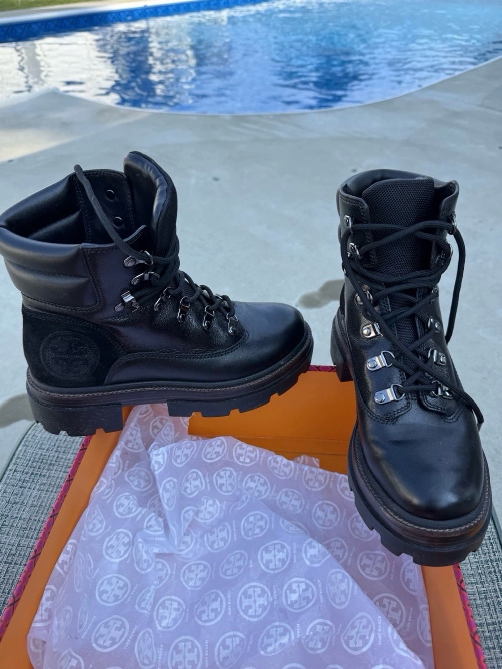 Tory Burch Miller Lug Hiker Boots